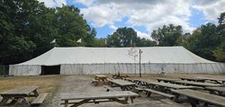Secondhand Used 40ft x 280ft Traditional Pole Marquee For Sale