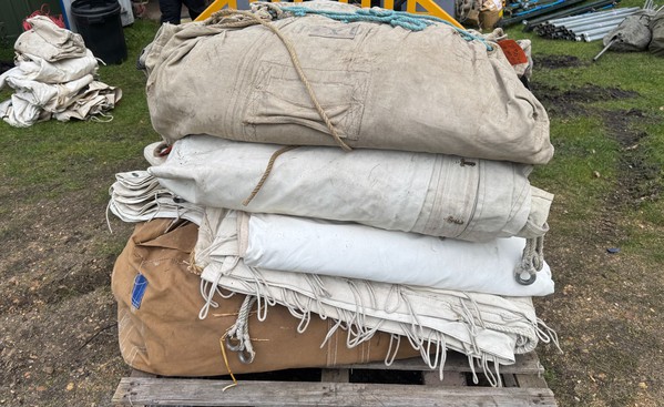 Secondhand 40ft x 280ft Traditional Pole Marquee