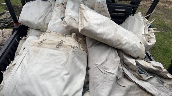 Used 40ft x 280ft Traditional Pole Marquee