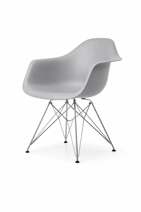 Grey Eames Eiffel Armchairs