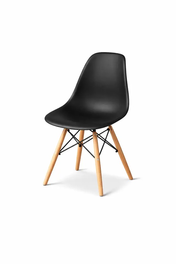 Black Eames Eiffel chairs for sale