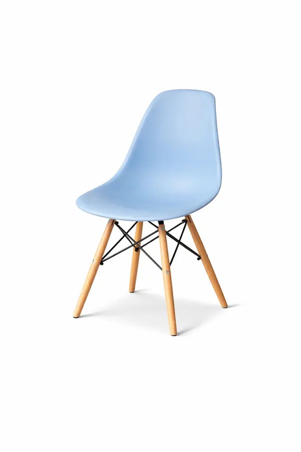 Light blue Eames chairs Light blue Eames chairs