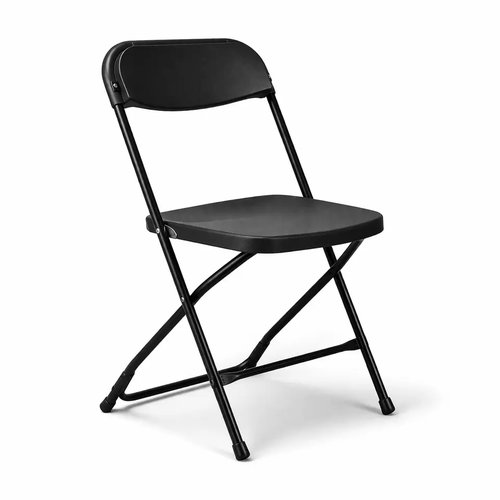 Black folding chairs for sale