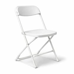 White folding chairs for sale