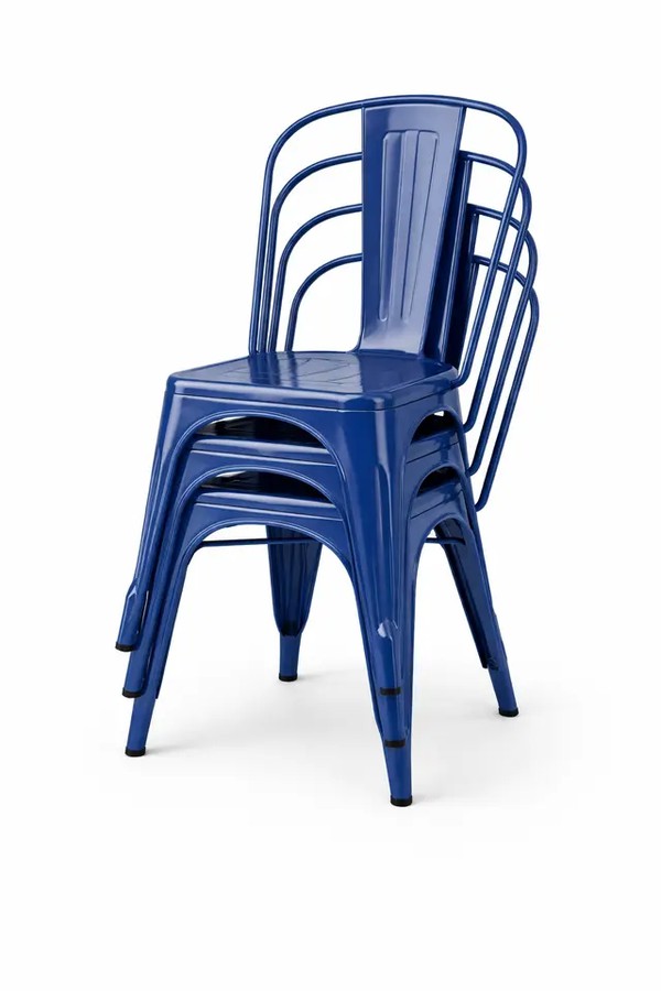 Blue steel Tolix chairs for sale Blue steel Tolix chairs for sale