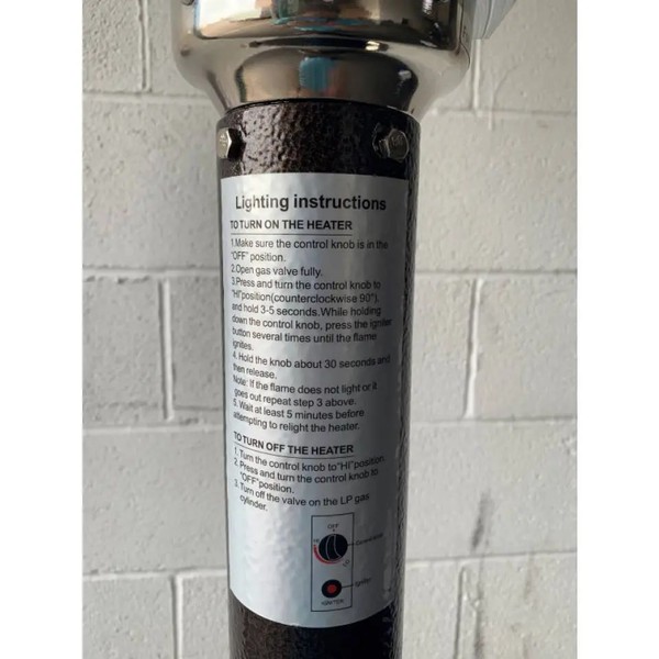 Radiant gas patio heater for sale