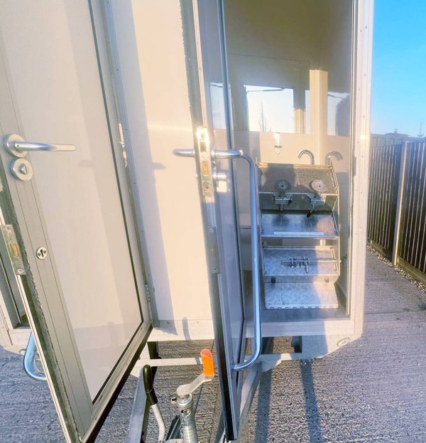 Used secondhand toilet trailer