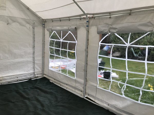 Gala tent gables and window walls