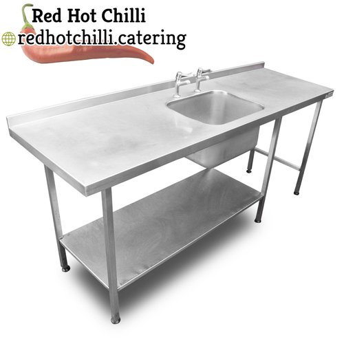 Single sink with double drainer