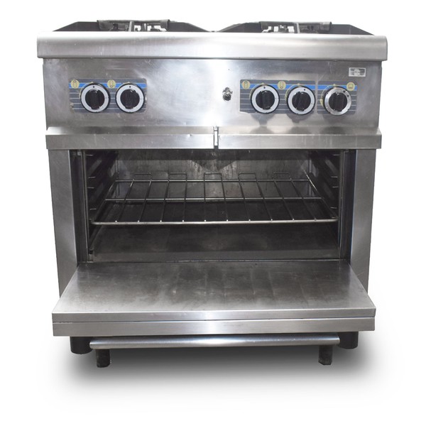 Double width gas oven