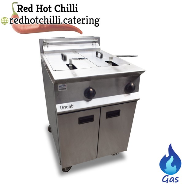 Gas twin tank fryer