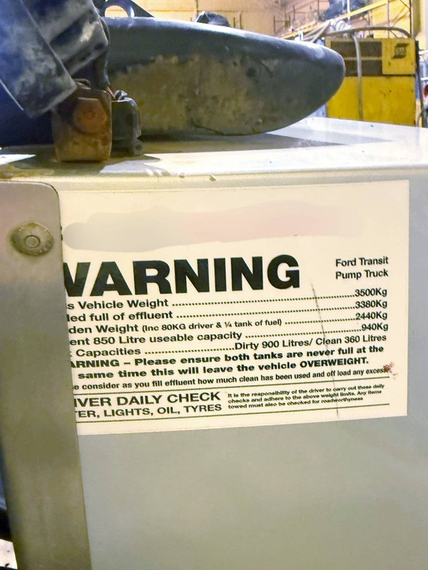 Used Rapide Vacuum tank