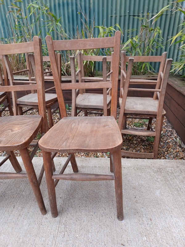 Thirties wooden dining chairs
