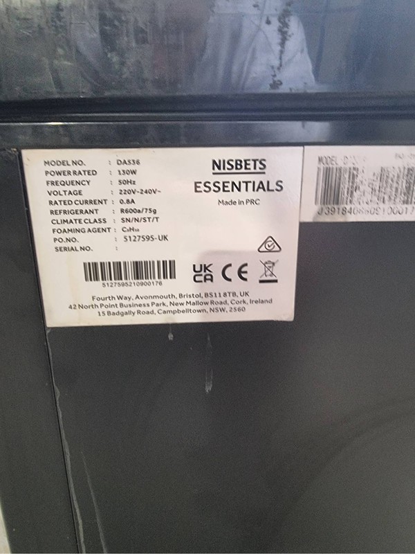 Nisbets Essential chest freezer for sale
