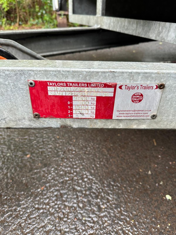 Taylors Trailers - toilet transport trailer for sale