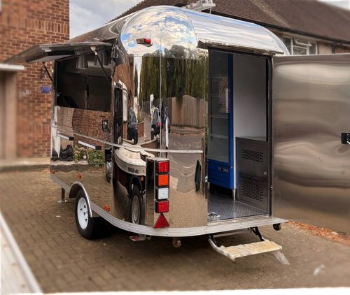 Airstream style catering trailer