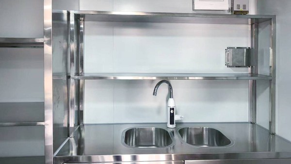 Double stainless steel sink
