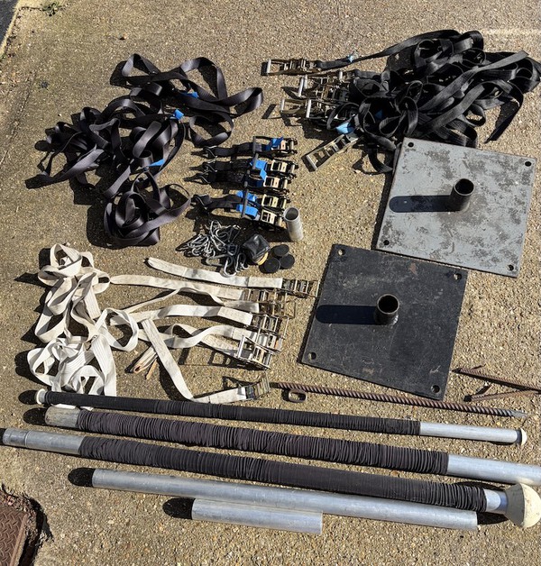 Used Stretch tent rigging and spare parts job lot Used Stretch tent rigging and spare parts job lot