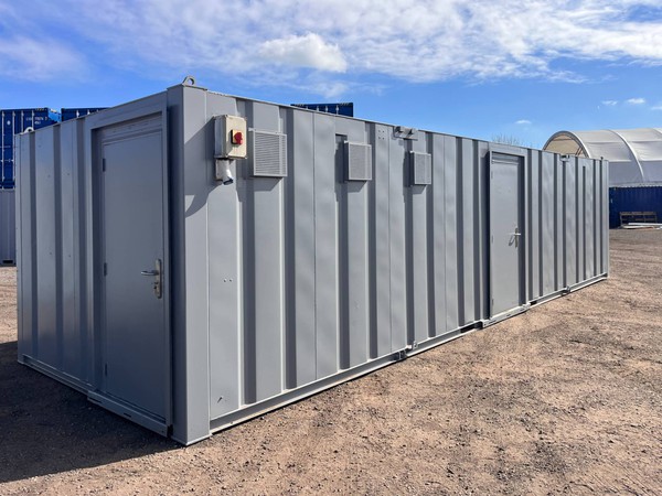 Secondhand toilet / shower container for sale