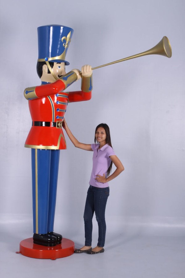 Pair Giant Christmas Toy Soldiers