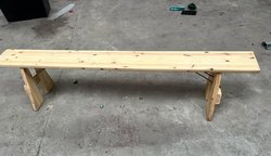 4x Folding Wooden Bench Seat For Sale