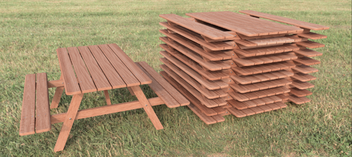 collapsible / flat folding picnic benches