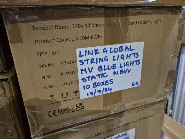 Blue LED String Lights IP65 rated