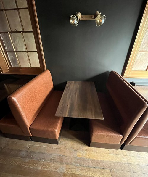 Brown Restaurant Benches For Sale