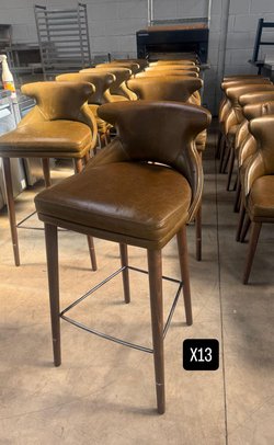 12x Padded Bar Stools For Sale