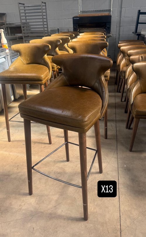 12x Padded Bar Stools For Sale