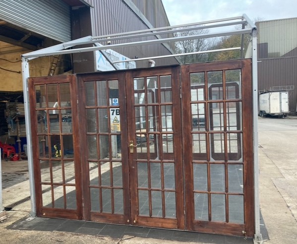 Secondhand 2x Wood Marquee Doors For Sale