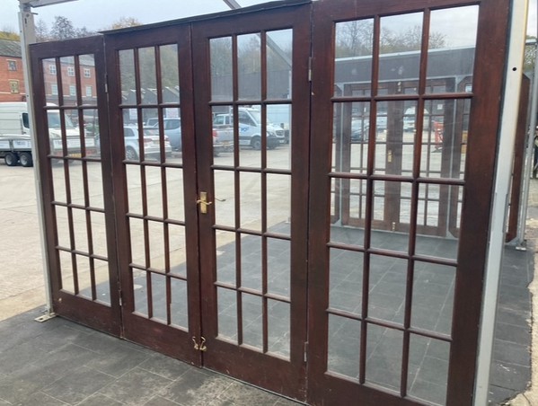 Secondhand Used 2x Wood Marquee Doors For Sale