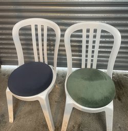 Bistro Chairs with Seat Pads