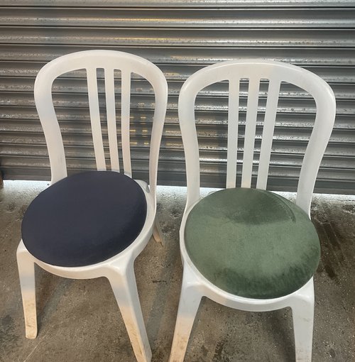 Bistro Chairs with Seat Pads