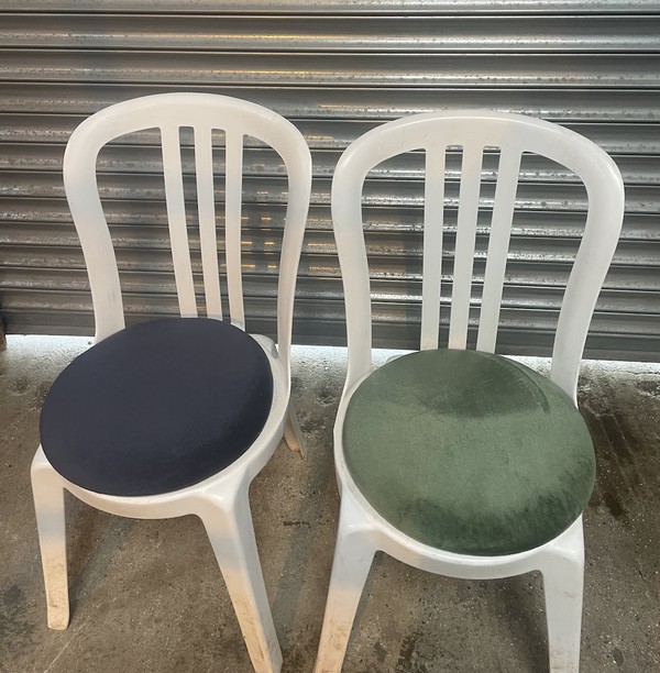 Bistro Chairs with Seat Pads