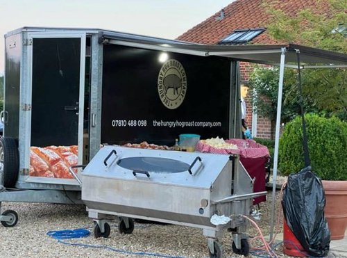 Hog roast machine with trailer for sale