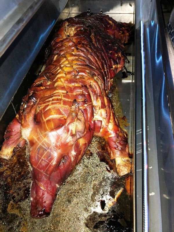 Hog roasted