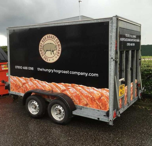 Large box trailer included