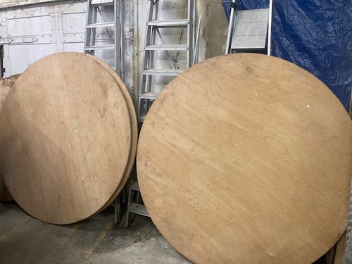 Used 6ft round tables for sale