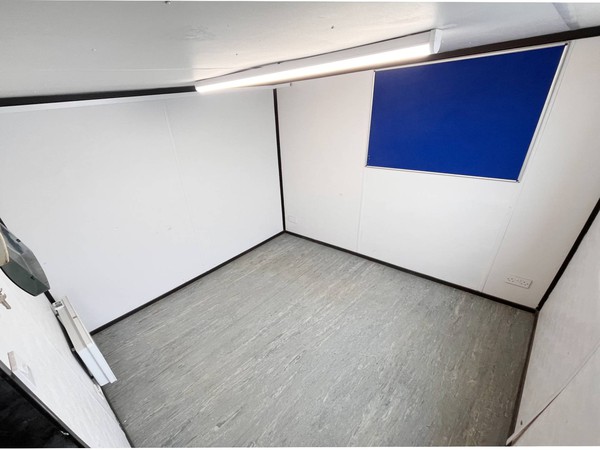 Office cabin with site tool storage