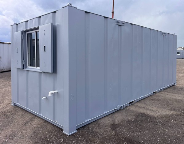 Anti vandal building site cabin