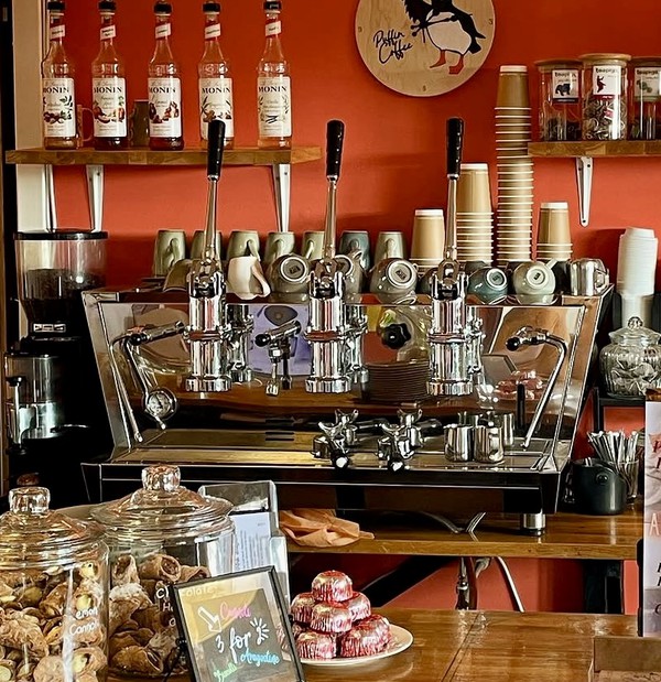 Chrome 3 group espresso machine for sale