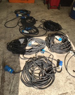 Job Lot 32amp Single Phase Leads For Sale