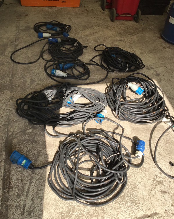 Job Lot 32amp Single Phase Leads For Sale