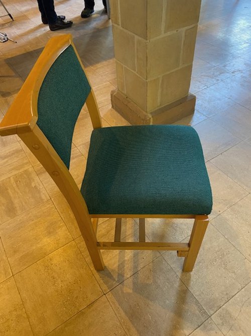 Blue Church Chairs