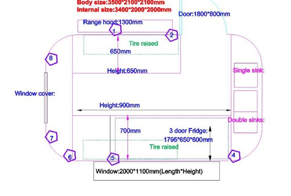 Catering trailer plan