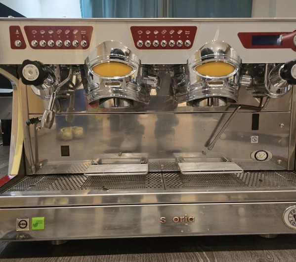 2 group coffee machine for sale