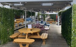 4x 7m x 4m Slat Roof Gazebos For Sale