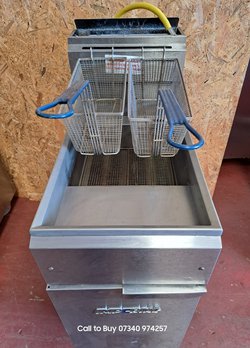 Twin Basket Gas Fryer For Sale