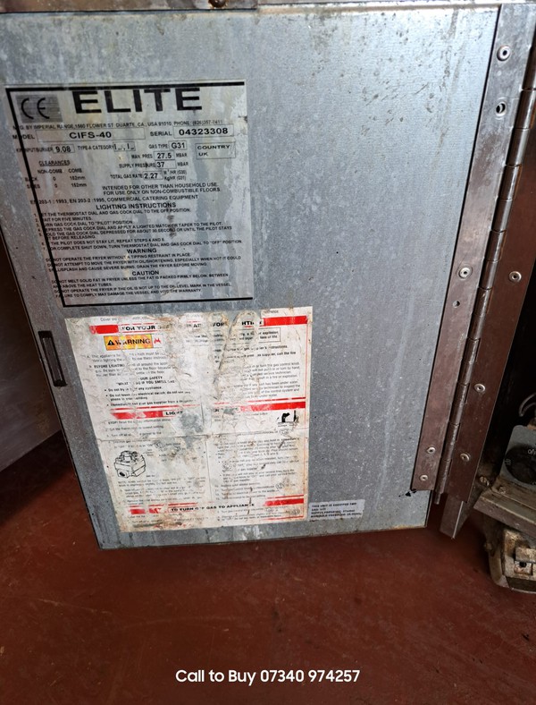 Used Twin Basket Gas Fryer